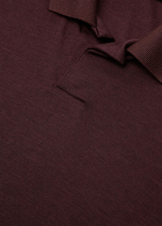 Camisa polo abierta