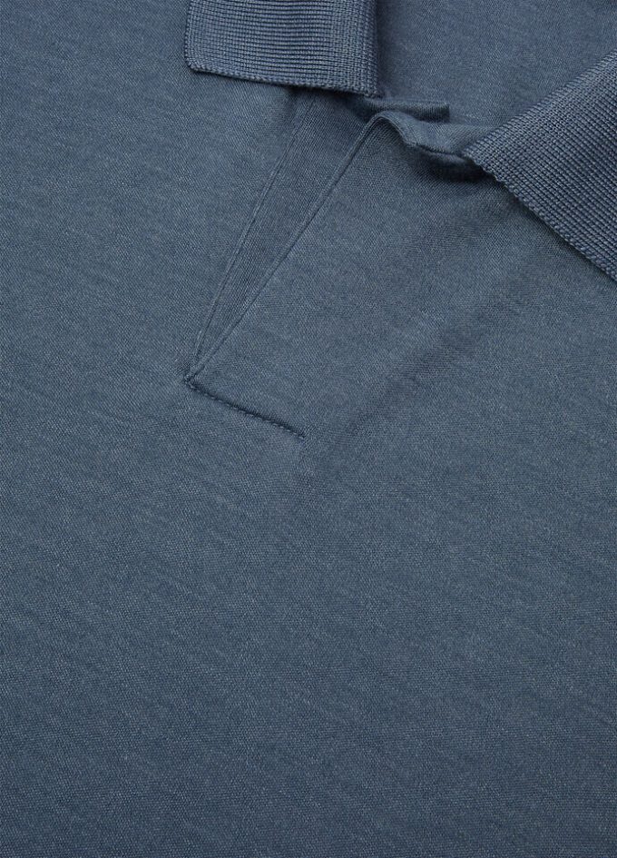 Camisa polo abierta