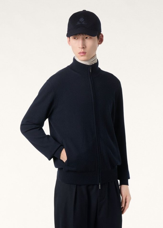 Chaqueta bomber clásica con cremallera