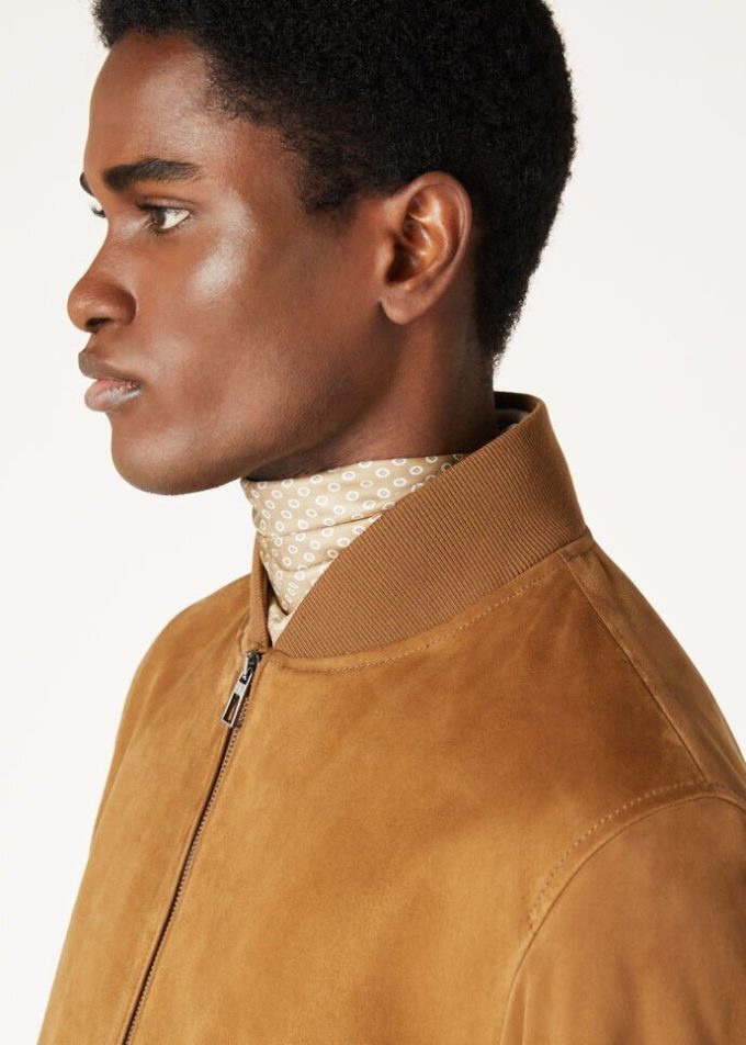 Chaqueta bomber color hiedra de Loro Piana