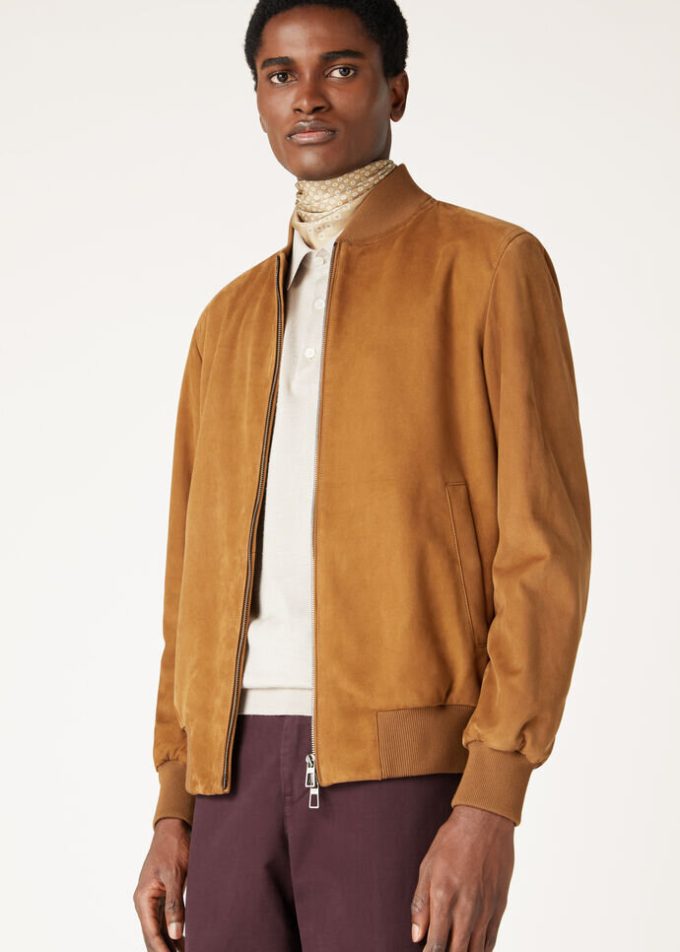 Chaqueta bomber color hiedra de Loro Piana