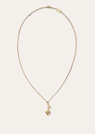 Collar de capullos de flores de lino