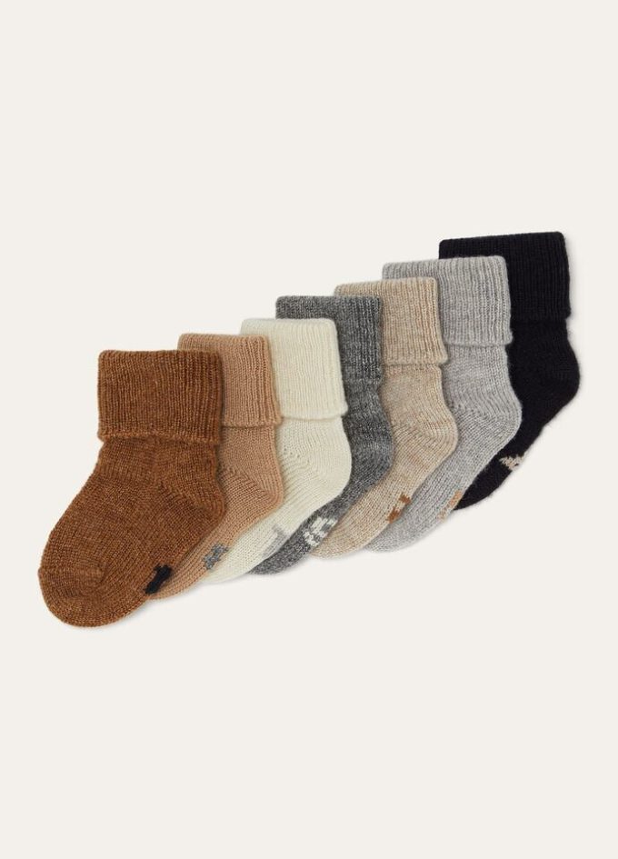 Conjunto de calcetines semanales para bebé Conjunto de calcetines semanales para bebé