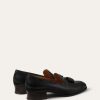 Mocasín con borlas de serraje Mocasín con borlas de serraje