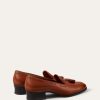 Mocasín con borlas de serraje Mocasín con borlas de serraje