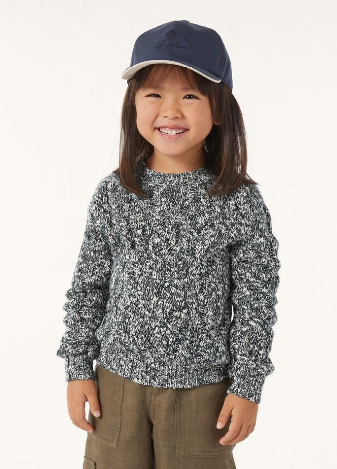Sudadera con cuello redondo Cable Dream para niños Sudadera con cuello redondo Cable Dream para niños